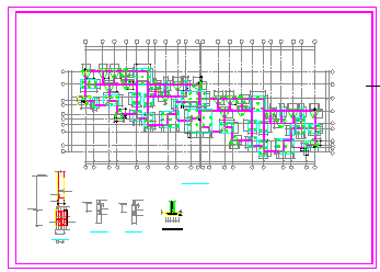 全套框架小高层结构设计cad施工图纸_图1