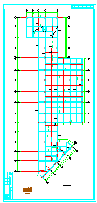 三层框架安置区公租房及裙房结构cad设计施工图