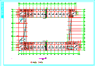 五层教学楼全套结构cad设计施工图-图一