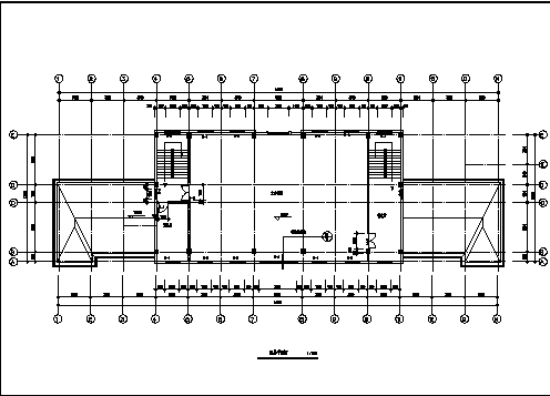 河北某厂房4层办公楼建筑设计施工cad图纸-图二