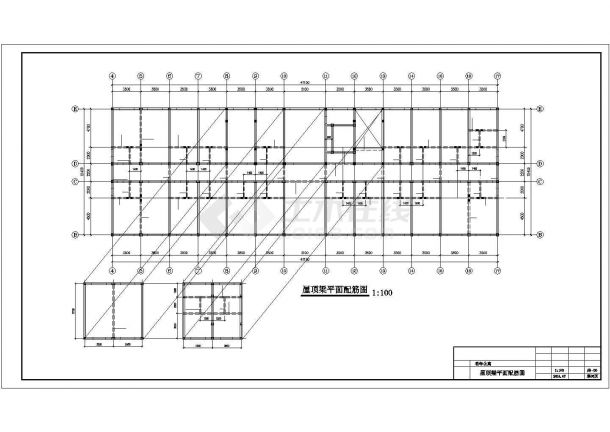某老年公寓四层砖混结构设计施工CAD图纸-图一