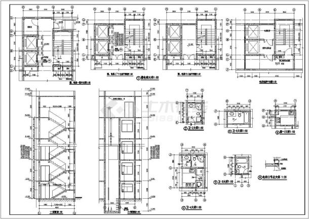 中南世纪城高层住宅小区室内装修设计CAD图纸-图二