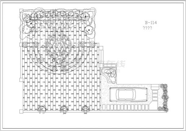 金螳螂室内装修几种不同国家风格别墅环境设计CAD图纸-图二