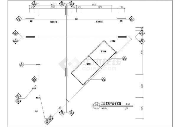 浙江省金华市某商场捏水电系统图施工CAD图纸-图二
