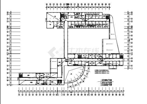 某医院6厂综合楼电气系统设计施工cad图纸-图二