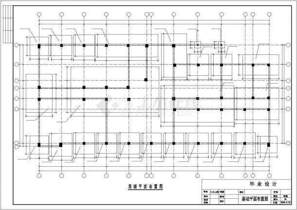 盐城市建设路某市政单位8层框架结构办公楼全套结构设计CAD图纸-图二