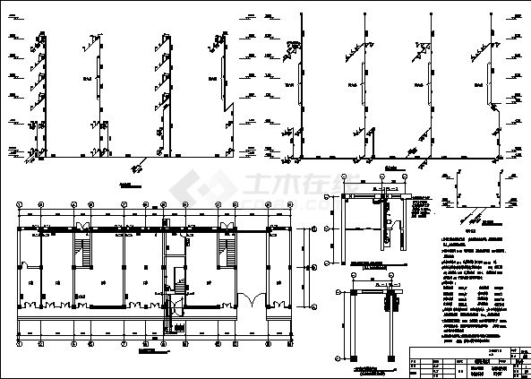 长沙某小区住宅楼电气系统设计施工cad图纸-图二