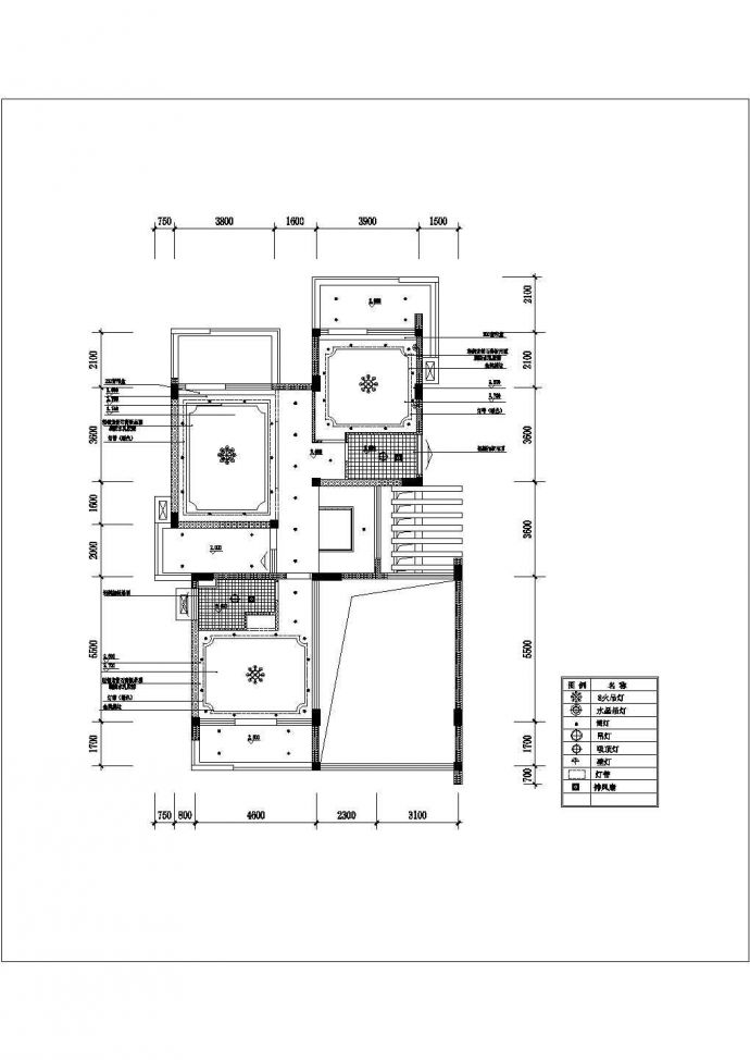 三层古典风格别墅室内装修施工图(含地下室)_图1