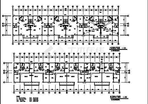 深圳某酒店式住宅楼电气系统设计施工cad图纸-图二