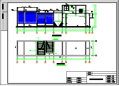 [海南]某果汁加工厂污水处理站安装cad设计图纸-图二