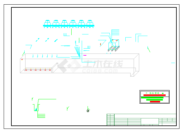 [黑龙江]铸造车间循环水泵房施工设计cad图纸-图一