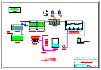 [深圳]废水处理工程施工cad图纸（含施工方案）-图一
