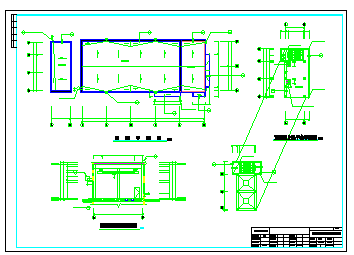 [四川]工业园污水处理厂全套cad设计施工图纸(氧化沟 纤维滤池 曝气沉砂池)-图二