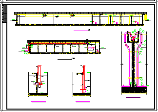 A2O工艺污水处理厂cad设计图_图1
