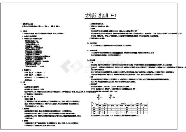 某公园钢结构框架设计cad详细施工图（含设计说明）-图一