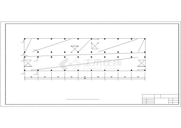 大庆市某油气研究所5200平米六层框架结构办公楼建筑结构设计CAD图纸-图一