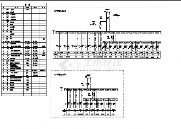 广西某住宅楼电气系统设计施工cad图纸（含说明）-图一