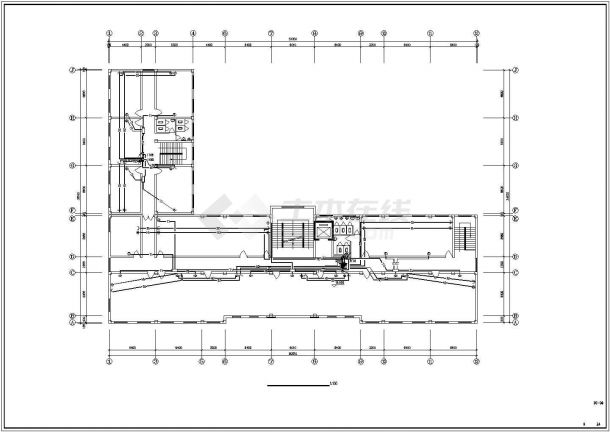 办公楼电气CAD施工图-图一