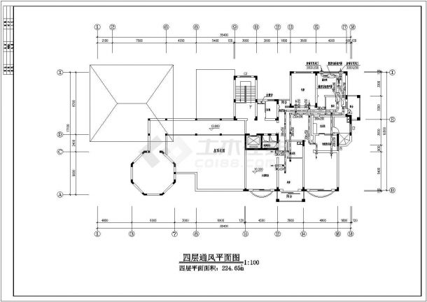 超豪华别墅风冷热泵空调设计施工图-图二