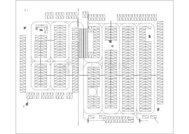 合肥市某实验中学5层框架结构教学楼全套平面设计CAD图纸-图二