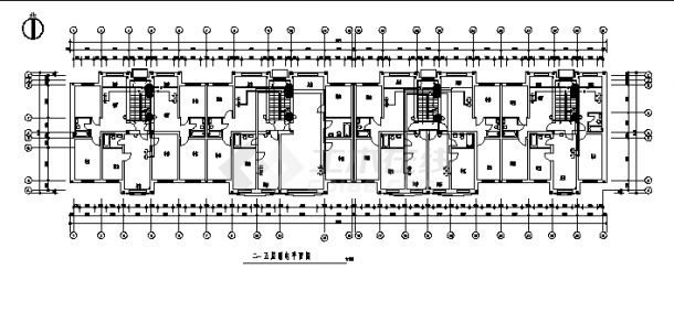 某小区五层住宅楼电气系统设计施工cad图纸-图一