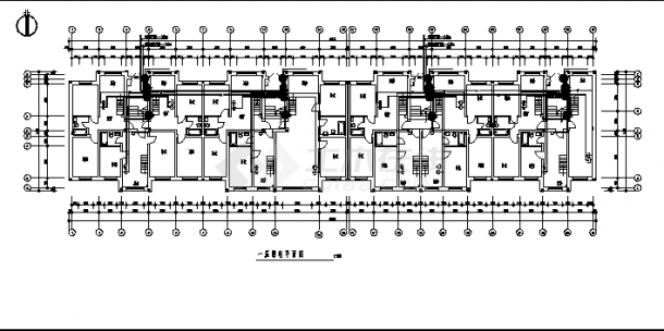某小区五层住宅楼电气系统设计施工cad图纸-图二