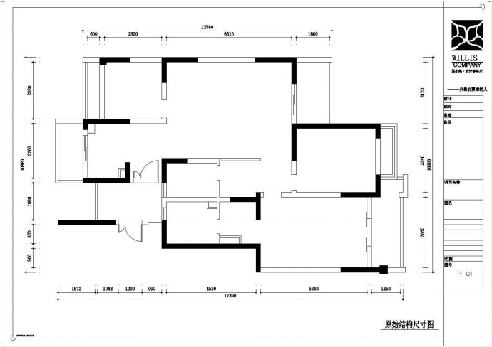 苏州风情水岸住宅装修设计施工图_图1