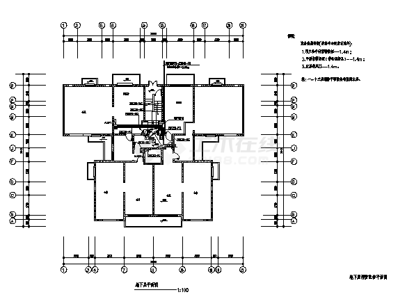 临海某十二层住宅电气系统设计全套施工cad图纸-图二