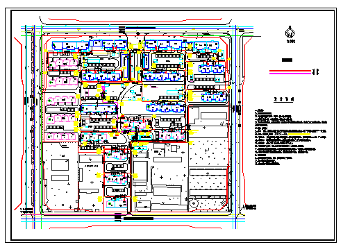 邯郸市某小区室外综合管网cad设计图纸-图一