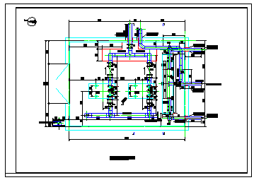 某氮压机软化水工程cad设计施工图纸_图1