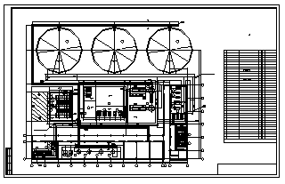 某电厂工业废水处理施工设计cad图纸-图一