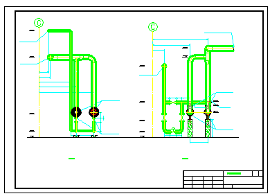 某电厂锅炉补给水处理系统全套cad图纸-图一