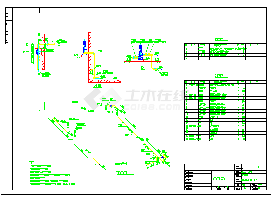 某化纤有限公司21000m3_d废水处理工程CASS池工艺cad设计图（全套）-图一