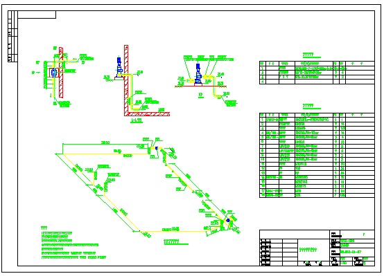 某化纤有限公司21000m3_d废水处理工程CASS池工艺cad设计图（全套）_图1