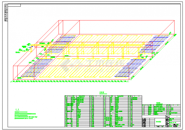 某化纤有限公司21000m3_d废水处理工程CASS池工艺cad设计图（全套）-图二
