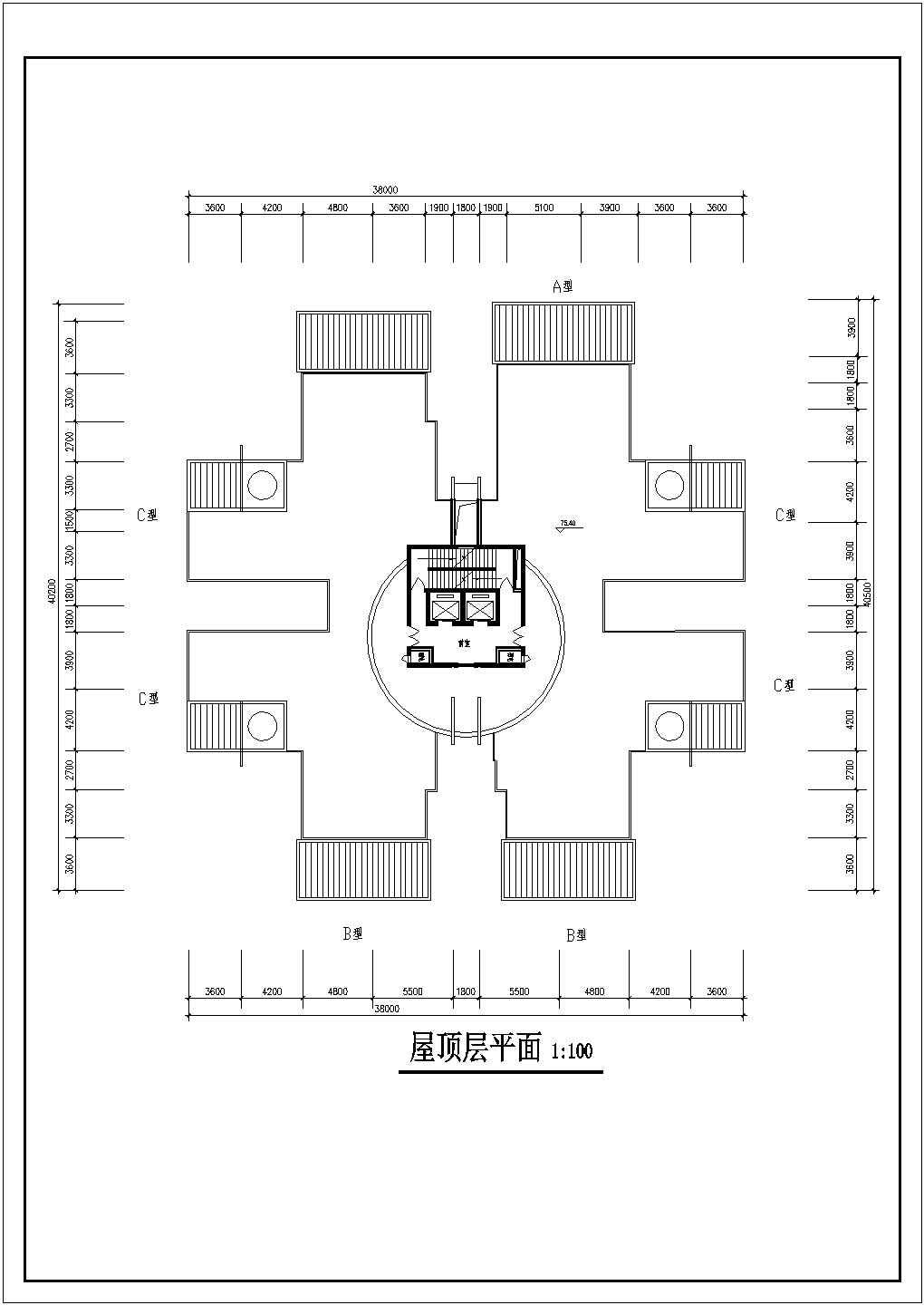 高层单身公寓全套建筑设计施工图