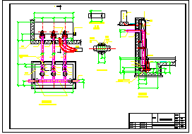 某污水处理厂一期改造工程工艺及给排水设计cad施工图纸-图二