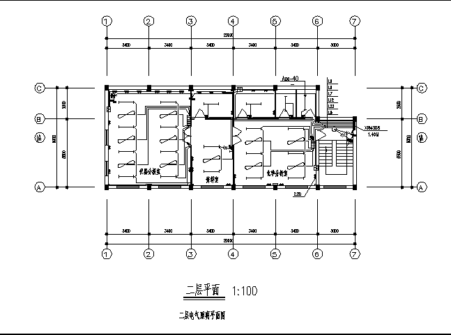 崇明县某小高层住宅楼电气系统设计施工cad图纸_图1