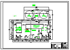 某印染废水处理工程设计cad施工图纸-图二