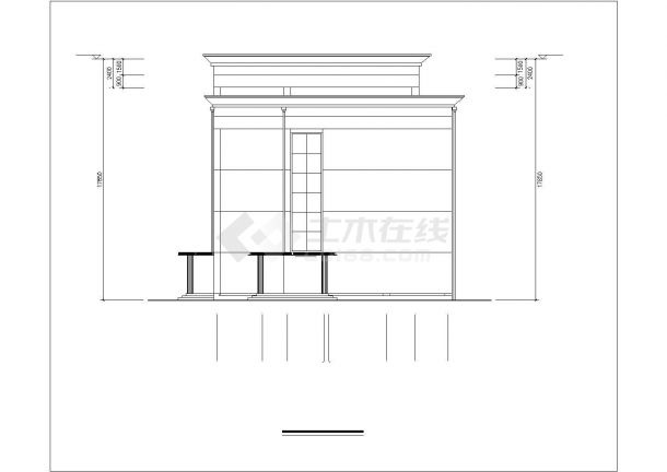 铁岭市某实验中学4+1层框混结构教学综合楼建筑设计CAD图纸-图一