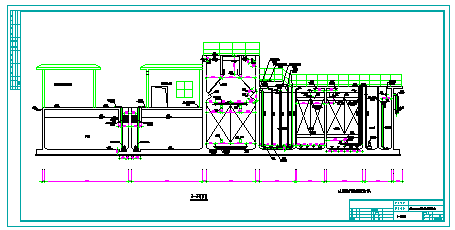 年产2000万平方米新材料废水处理工艺设计cad施工图纸-图二