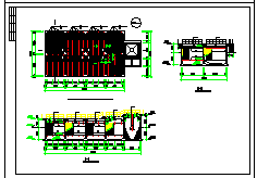 青岛某乳制品厂污水站生物接触氧化处理工艺cad设计图