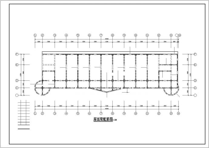 多层混土教学楼结构施工图(CAD，16张图纸)_图1