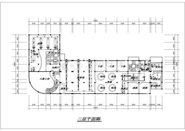 某8层办公楼暖通空调设计施工CAD图纸-图一