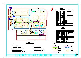 益阳市某污水处理厂工程初步设计cad施工图纸-图二