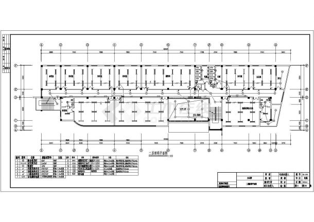 五层办公楼电气全套施工cad图，共二十六张-图二