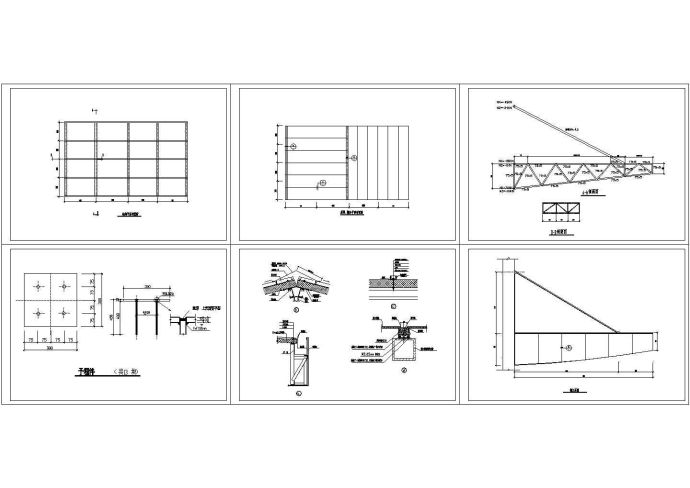 钢结构雨蓬结构设计图纸_图1