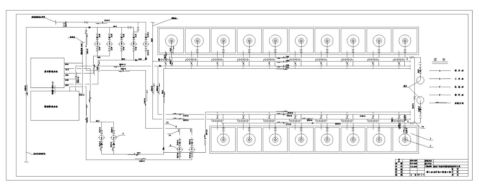 某市供热管网水站扩建工程竣工图CAD参考详图