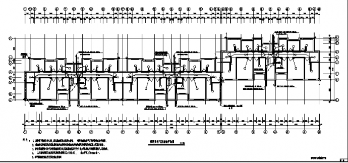 某小区六层带地下室住宅楼电气系统设计施工cad图纸_图1