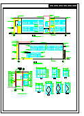 两层食堂建筑全套设计CAD施工图-图一